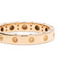 anillo Pois Moi en oro rosa de 18kt con banda fina